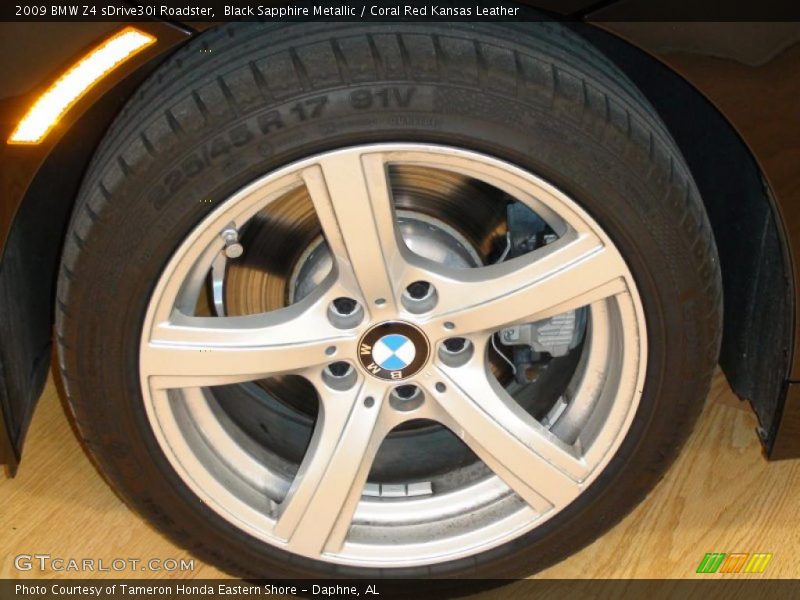 Black Sapphire Metallic / Coral Red Kansas Leather 2009 BMW Z4 sDrive30i Roadster