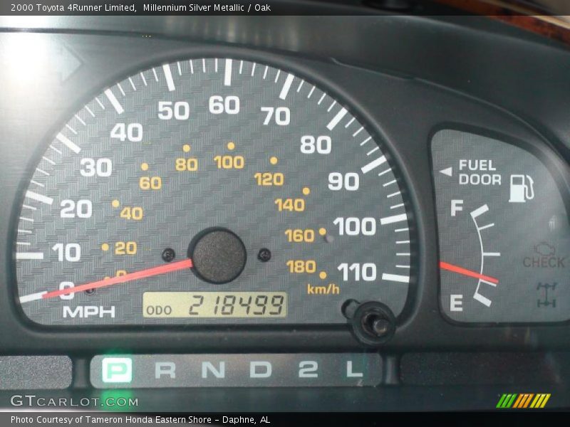 Millennium Silver Metallic / Oak 2000 Toyota 4Runner Limited