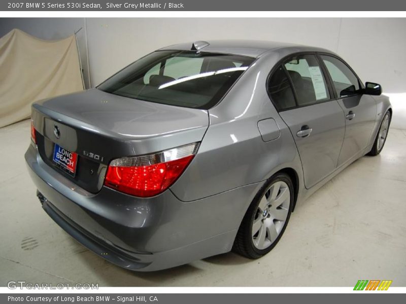 Silver Grey Metallic / Black 2007 BMW 5 Series 530i Sedan