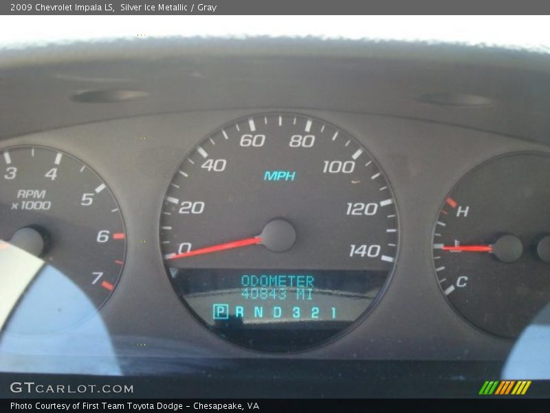 Silver Ice Metallic / Gray 2009 Chevrolet Impala LS