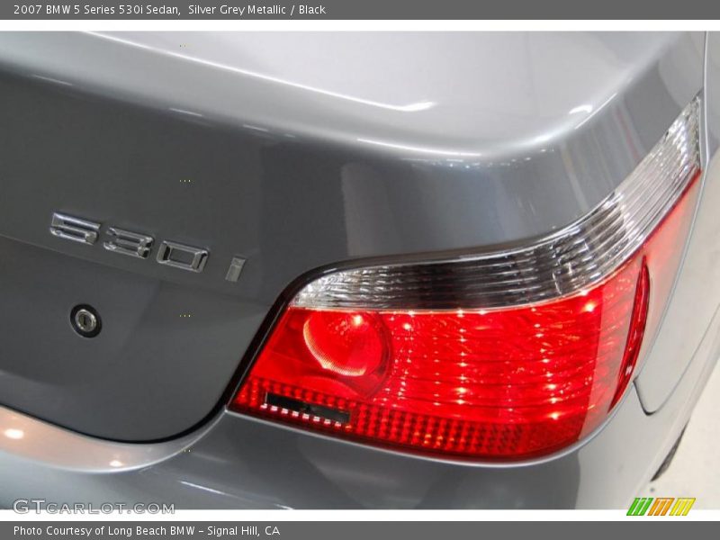 Silver Grey Metallic / Black 2007 BMW 5 Series 530i Sedan
