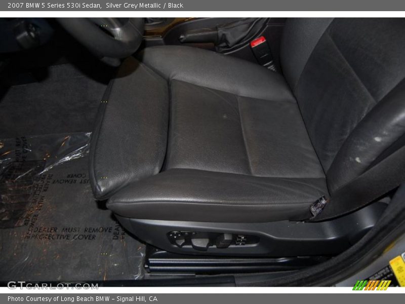 Silver Grey Metallic / Black 2007 BMW 5 Series 530i Sedan