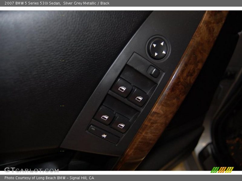 Silver Grey Metallic / Black 2007 BMW 5 Series 530i Sedan