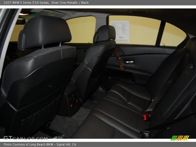 Silver Grey Metallic / Black 2007 BMW 5 Series 530i Sedan