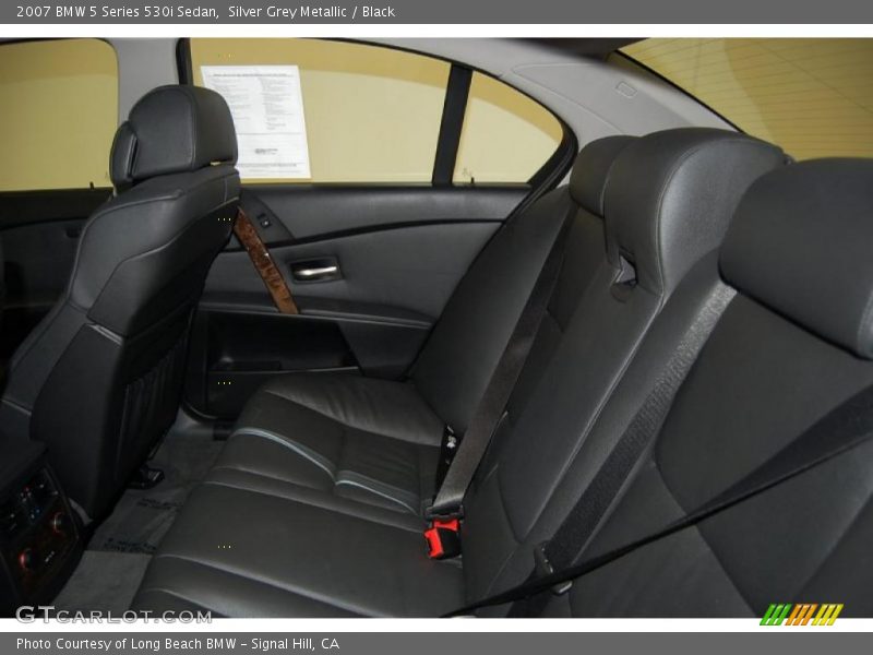 Silver Grey Metallic / Black 2007 BMW 5 Series 530i Sedan