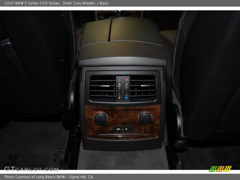 Silver Grey Metallic / Black 2007 BMW 5 Series 530i Sedan