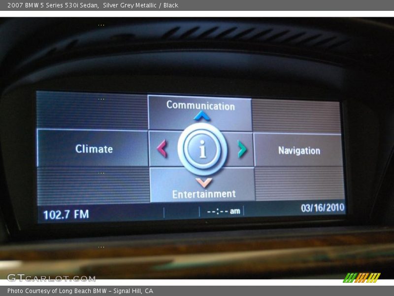 Silver Grey Metallic / Black 2007 BMW 5 Series 530i Sedan