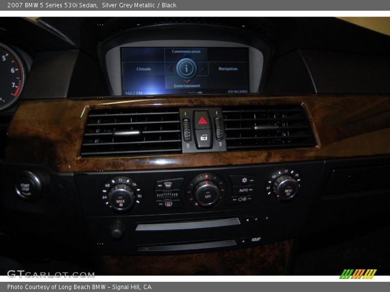 Silver Grey Metallic / Black 2007 BMW 5 Series 530i Sedan
