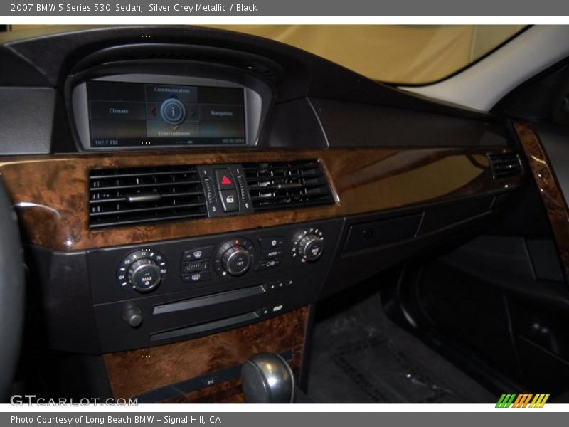 Silver Grey Metallic / Black 2007 BMW 5 Series 530i Sedan