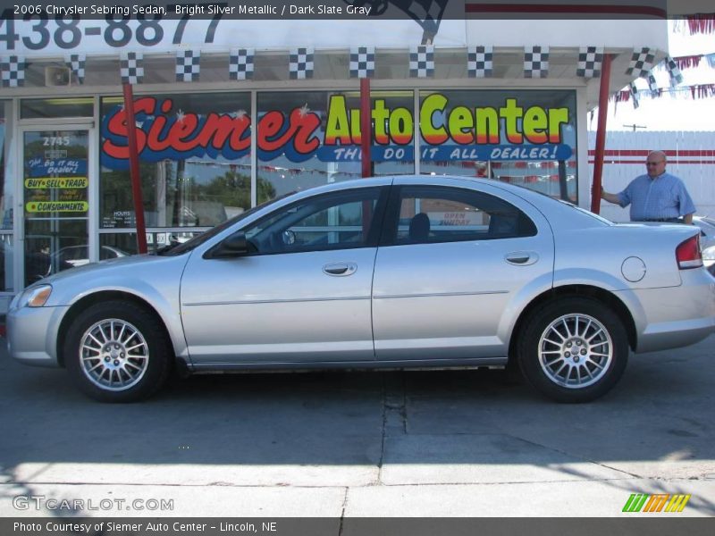Bright Silver Metallic / Dark Slate Gray 2006 Chrysler Sebring Sedan