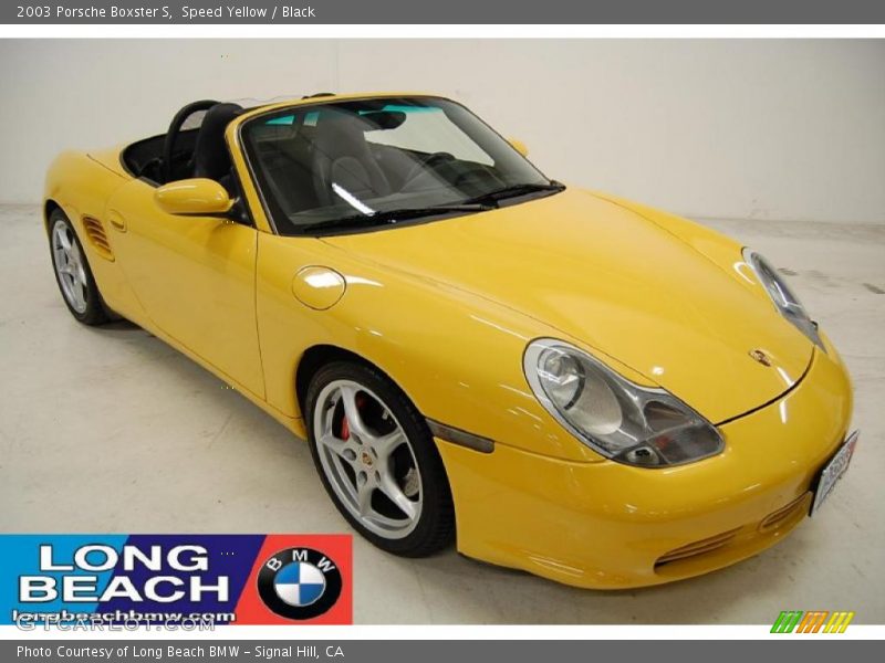 Speed Yellow / Black 2003 Porsche Boxster S