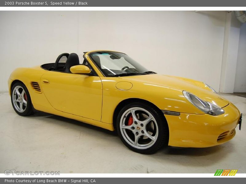 Speed Yellow / Black 2003 Porsche Boxster S