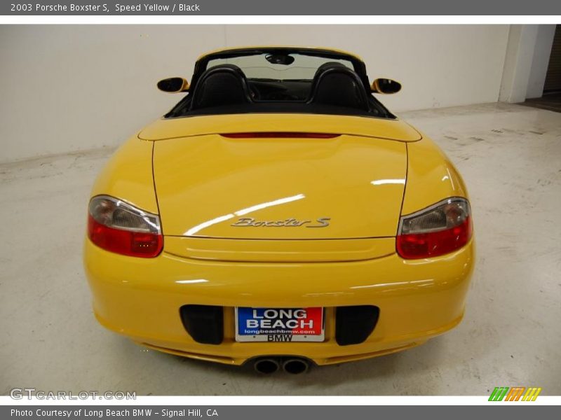 Speed Yellow / Black 2003 Porsche Boxster S