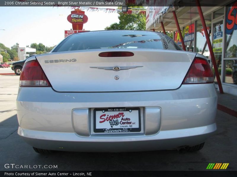 Bright Silver Metallic / Dark Slate Gray 2006 Chrysler Sebring Sedan