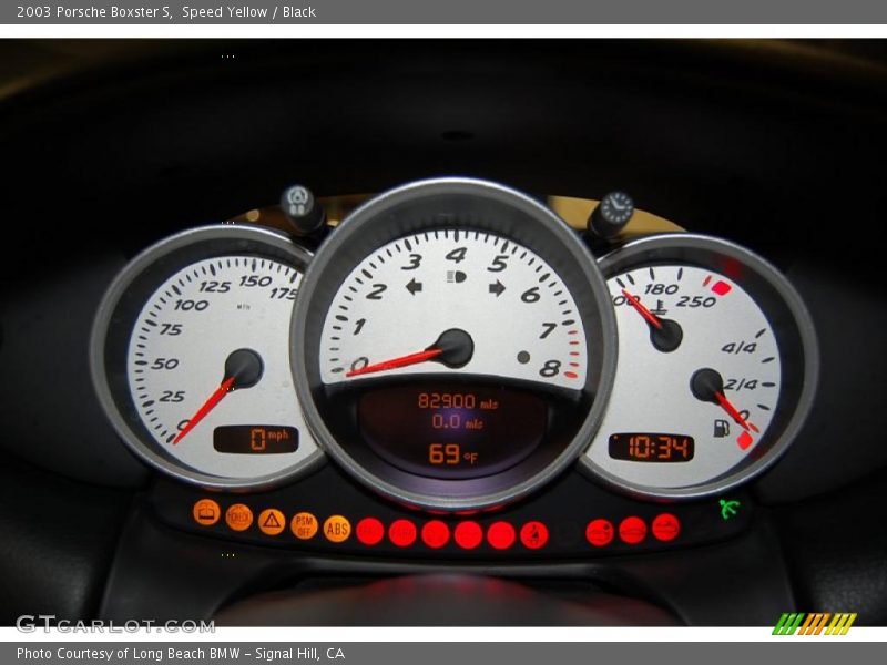 Speed Yellow / Black 2003 Porsche Boxster S