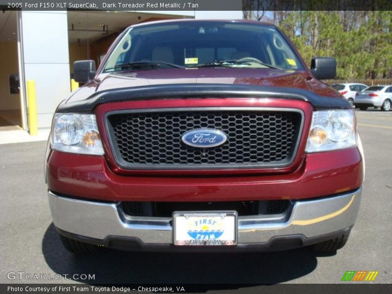 Dark Toreador Red Metallic / Tan 2005 Ford F150 XLT SuperCab