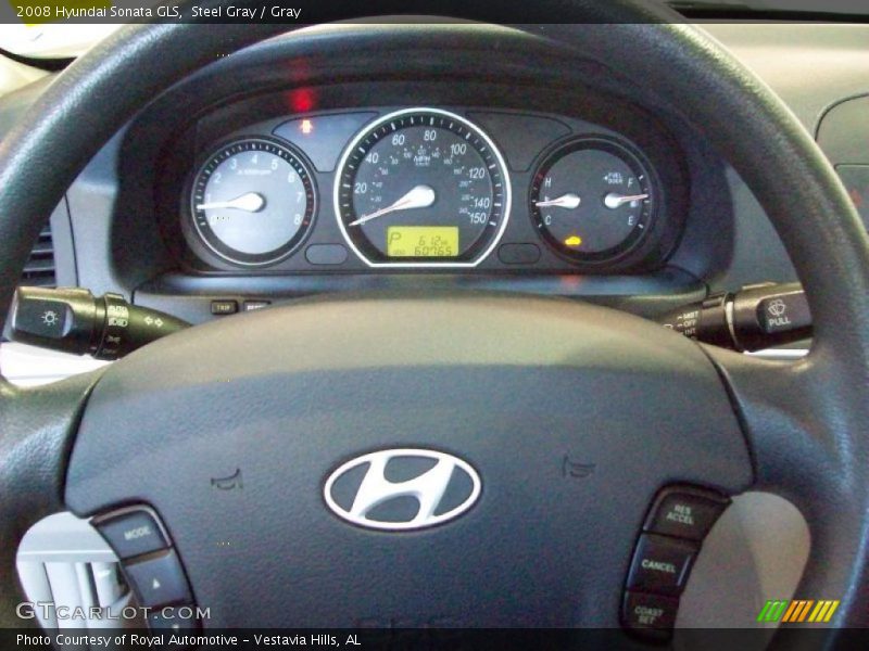 Steel Gray / Gray 2008 Hyundai Sonata GLS