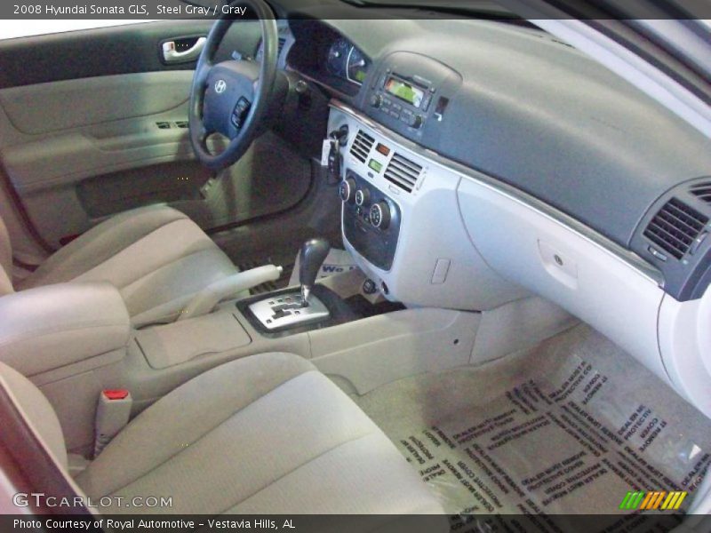 Steel Gray / Gray 2008 Hyundai Sonata GLS
