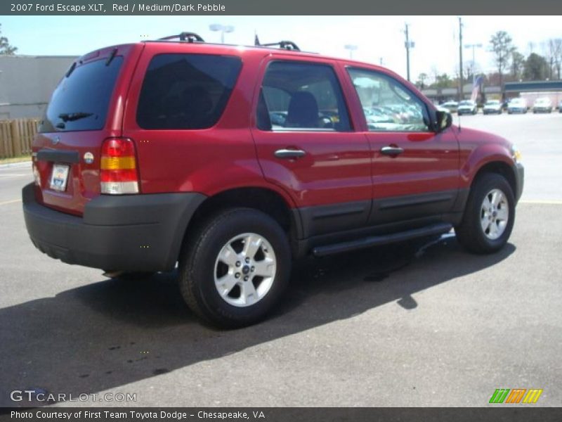 Red / Medium/Dark Pebble 2007 Ford Escape XLT