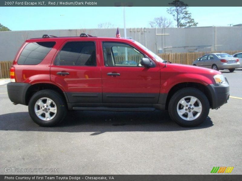 Red / Medium/Dark Pebble 2007 Ford Escape XLT