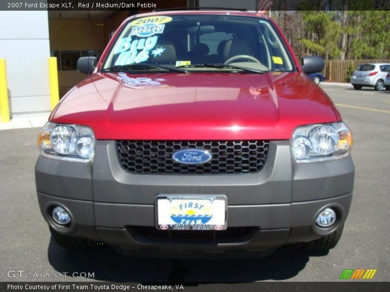 Red / Medium/Dark Pebble 2007 Ford Escape XLT