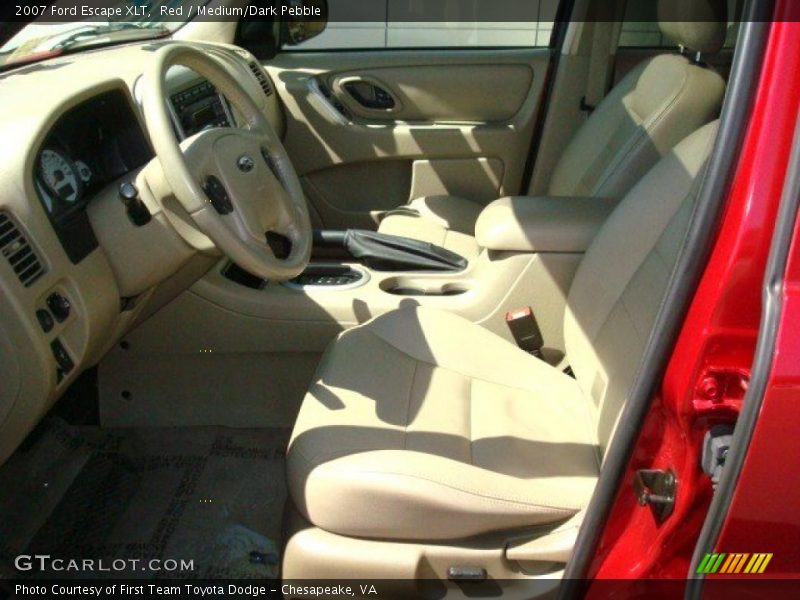 Red / Medium/Dark Pebble 2007 Ford Escape XLT