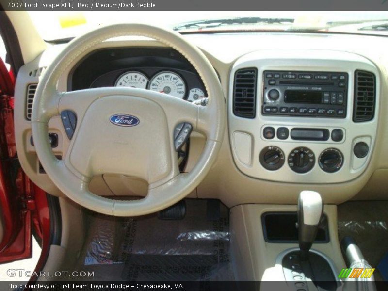 Red / Medium/Dark Pebble 2007 Ford Escape XLT