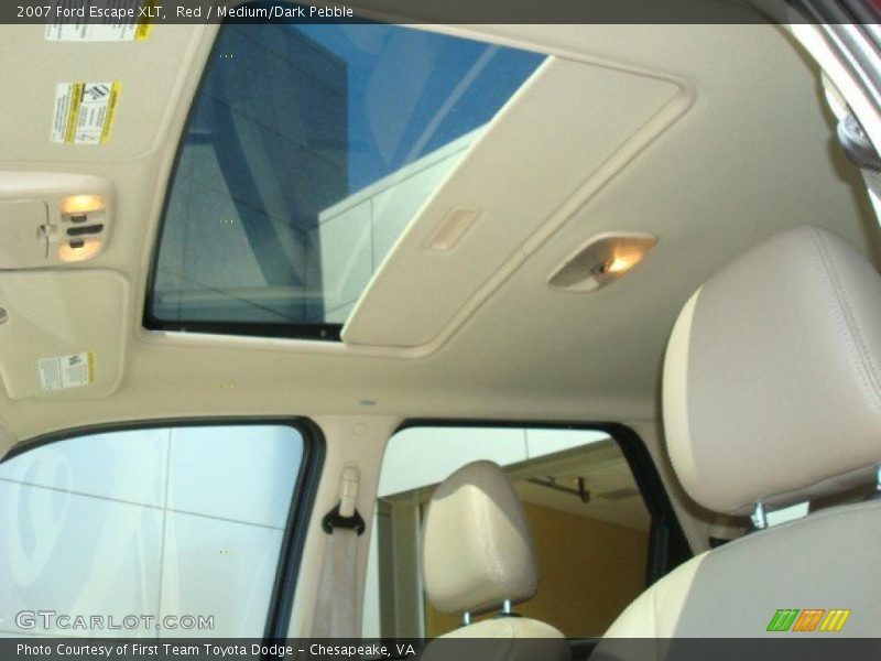 Red / Medium/Dark Pebble 2007 Ford Escape XLT