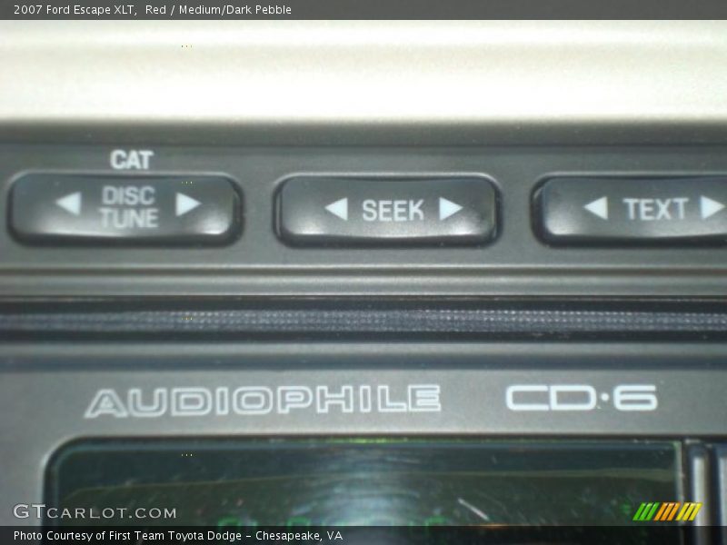 Red / Medium/Dark Pebble 2007 Ford Escape XLT