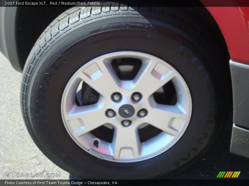 Red / Medium/Dark Pebble 2007 Ford Escape XLT