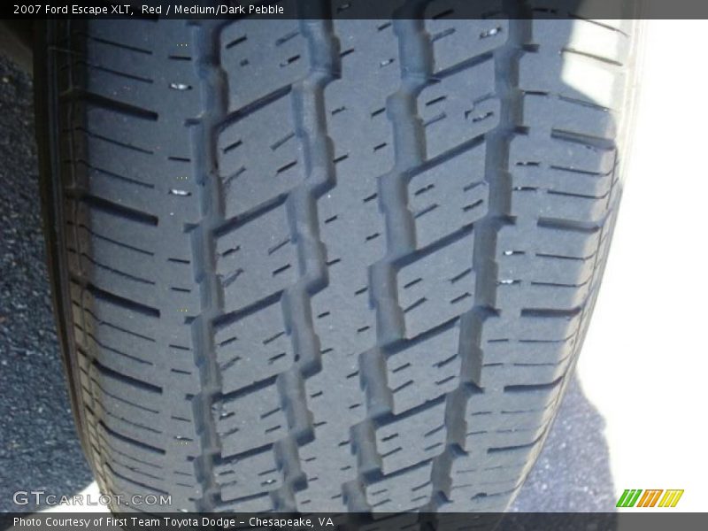 Red / Medium/Dark Pebble 2007 Ford Escape XLT