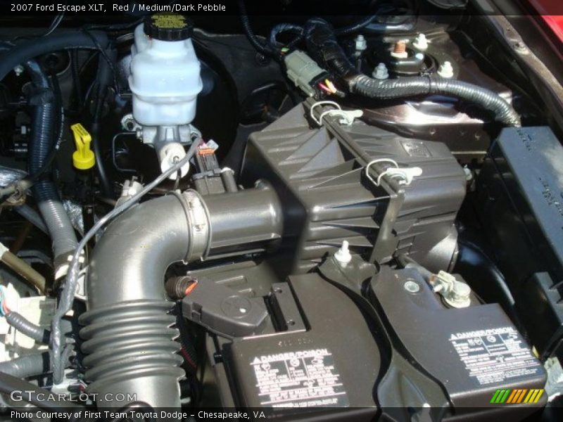 Red / Medium/Dark Pebble 2007 Ford Escape XLT