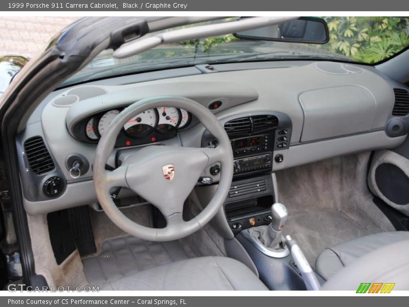 Black / Graphite Grey 1999 Porsche 911 Carrera Cabriolet