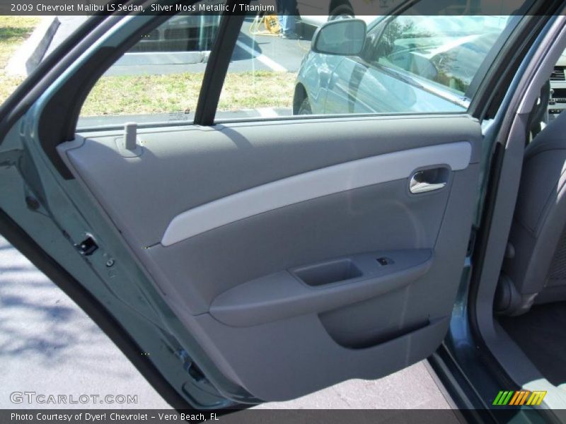 Silver Moss Metallic / Titanium 2009 Chevrolet Malibu LS Sedan