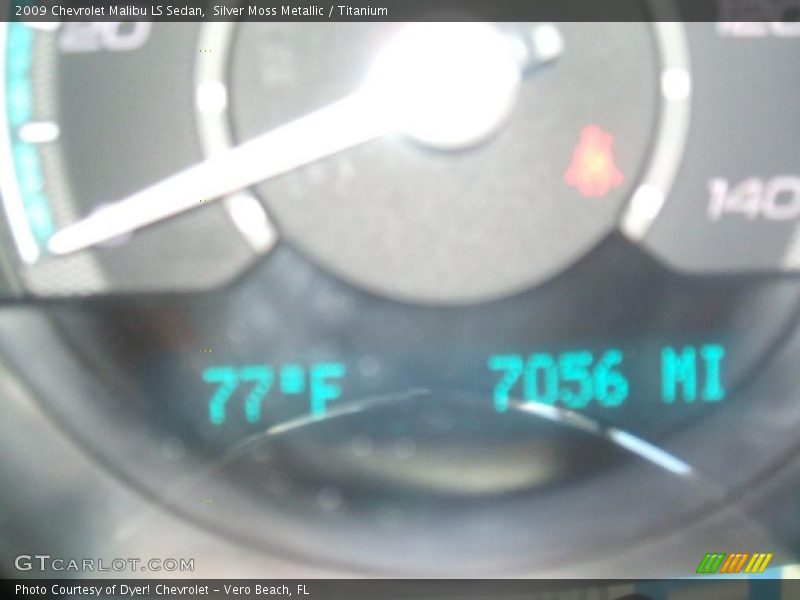Silver Moss Metallic / Titanium 2009 Chevrolet Malibu LS Sedan