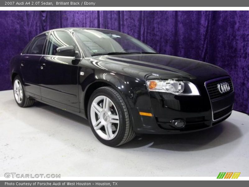 Brilliant Black / Ebony 2007 Audi A4 2.0T Sedan