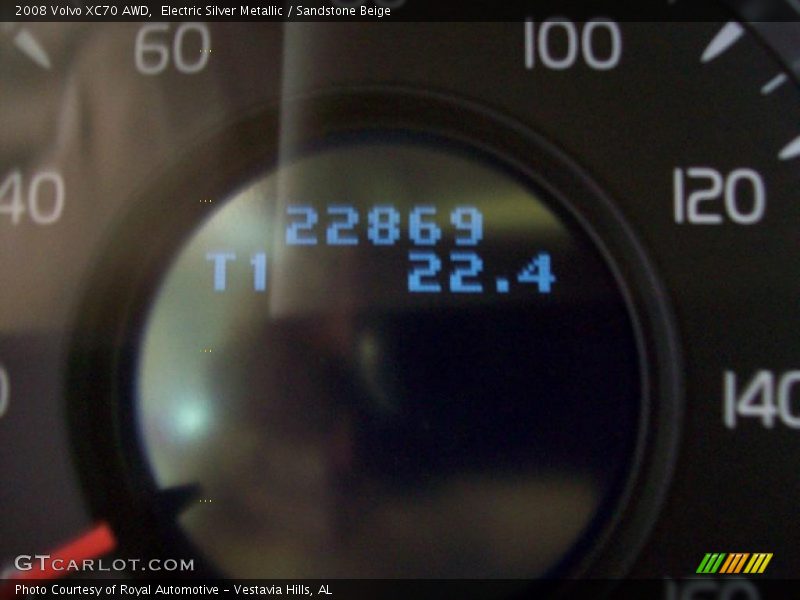 Electric Silver Metallic / Sandstone Beige 2008 Volvo XC70 AWD