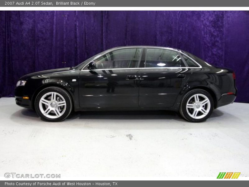 Brilliant Black / Ebony 2007 Audi A4 2.0T Sedan