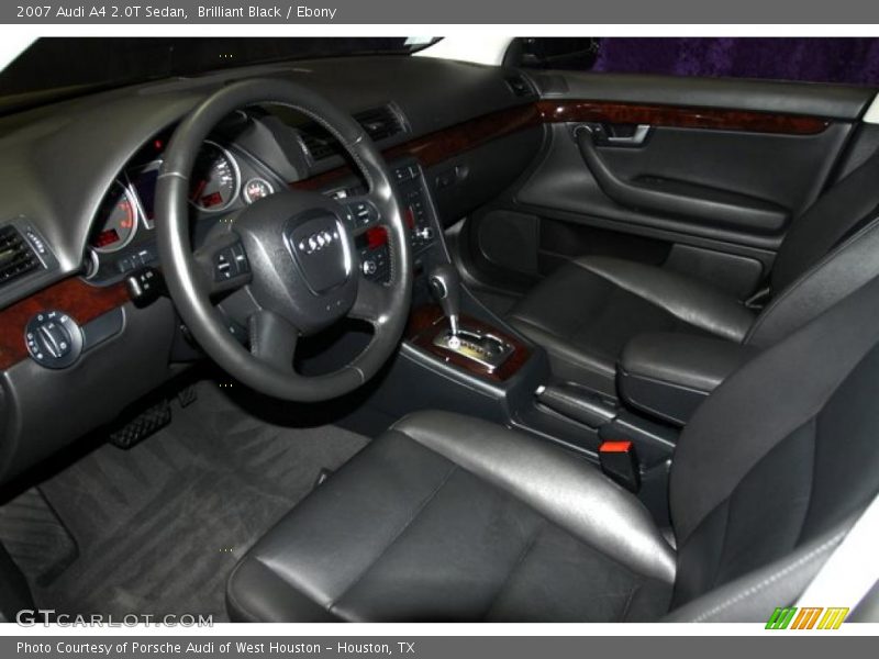 Brilliant Black / Ebony 2007 Audi A4 2.0T Sedan