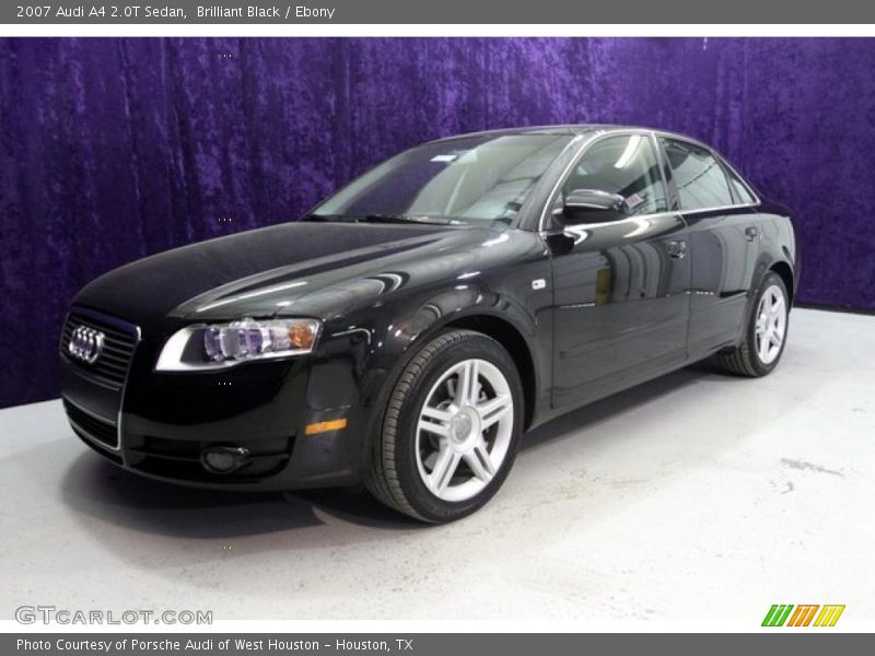 Brilliant Black / Ebony 2007 Audi A4 2.0T Sedan