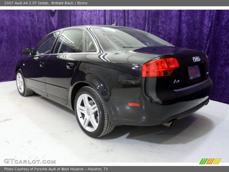 Brilliant Black / Ebony 2007 Audi A4 2.0T Sedan