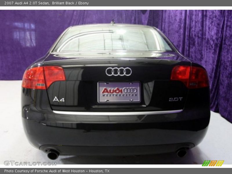 Brilliant Black / Ebony 2007 Audi A4 2.0T Sedan