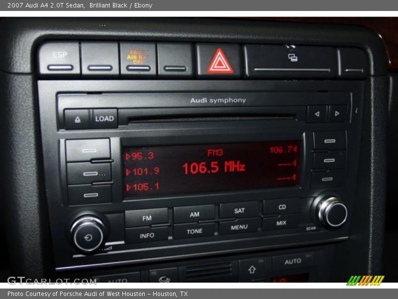 Brilliant Black / Ebony 2007 Audi A4 2.0T Sedan