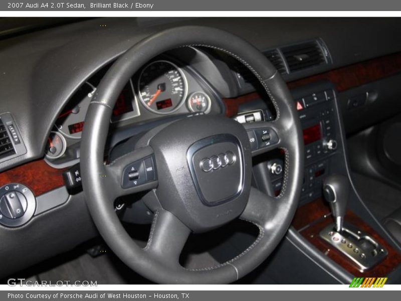 Brilliant Black / Ebony 2007 Audi A4 2.0T Sedan