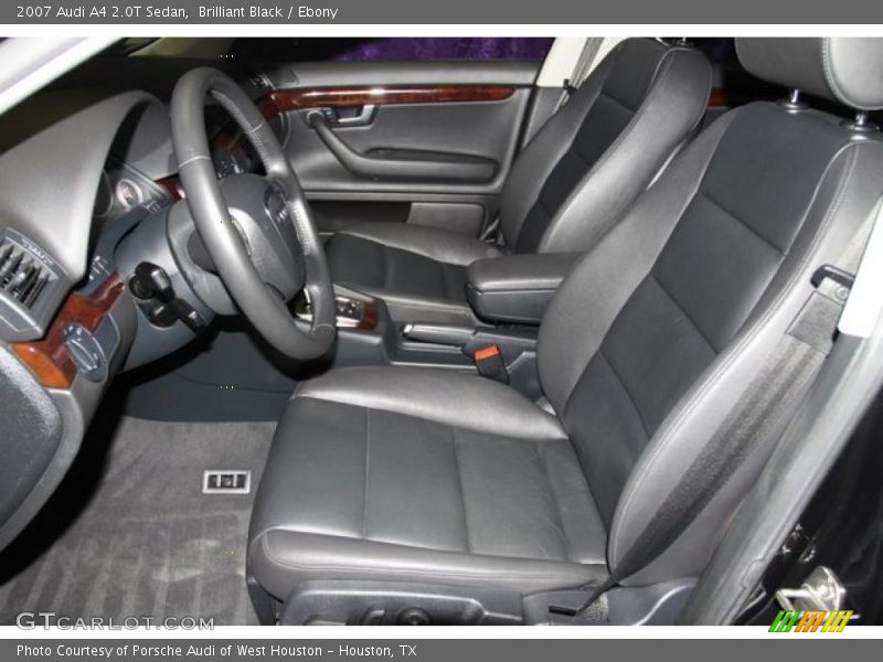 Brilliant Black / Ebony 2007 Audi A4 2.0T Sedan