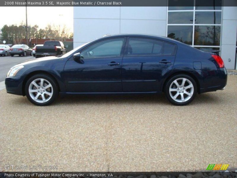 Majestic Blue Metallic / Charcoal Black 2008 Nissan Maxima 3.5 SE
