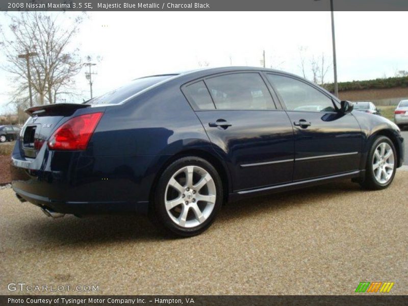 Majestic Blue Metallic / Charcoal Black 2008 Nissan Maxima 3.5 SE