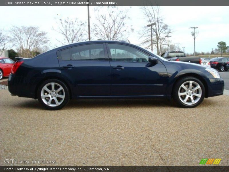 Majestic Blue Metallic / Charcoal Black 2008 Nissan Maxima 3.5 SE