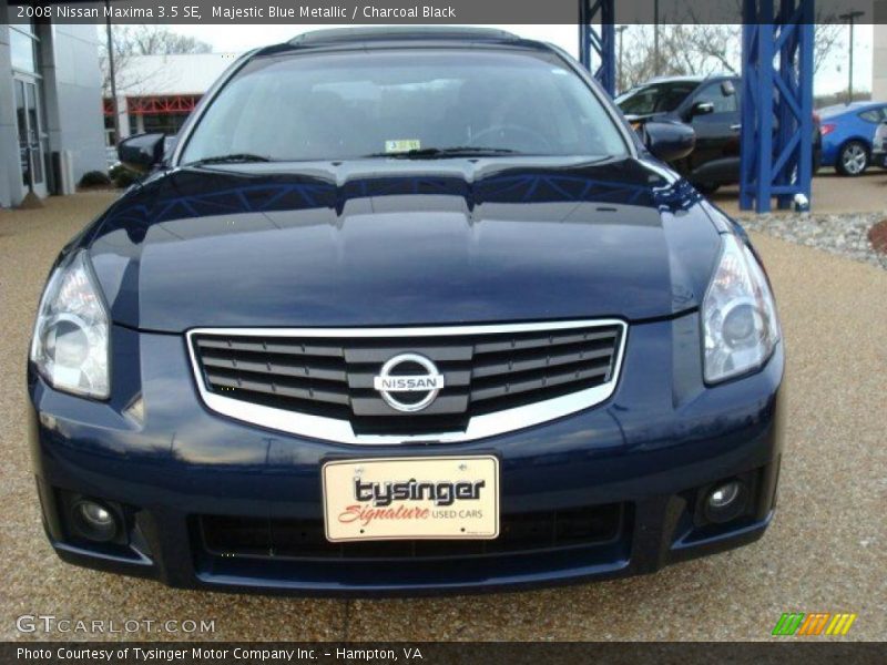 Majestic Blue Metallic / Charcoal Black 2008 Nissan Maxima 3.5 SE