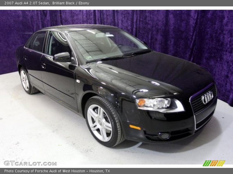 Brilliant Black / Ebony 2007 Audi A4 2.0T Sedan